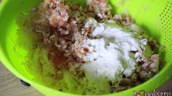 картофельные оладьи с беконом