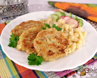 Куриные оладьи с капустой и овсяными хлопьями