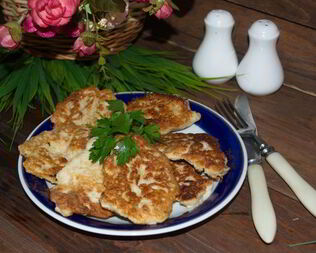 Куриные оладьи