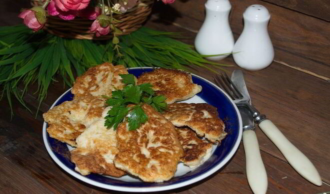 Куриные оладьи