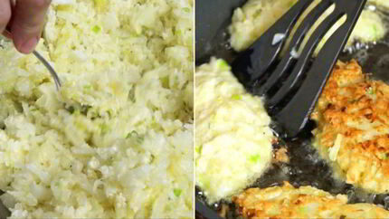 Луковые оладьи