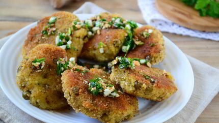 Марокканские оладьи из картофеля c чимичури