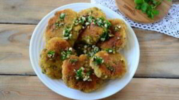 марокканские оладьи из картофеля c чимичури