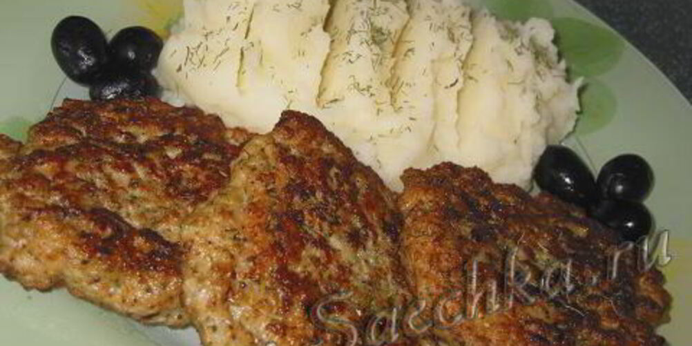 Рецепт мясных оладий