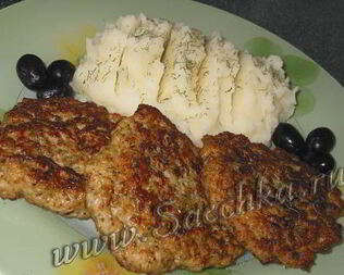 Мясные оладьи