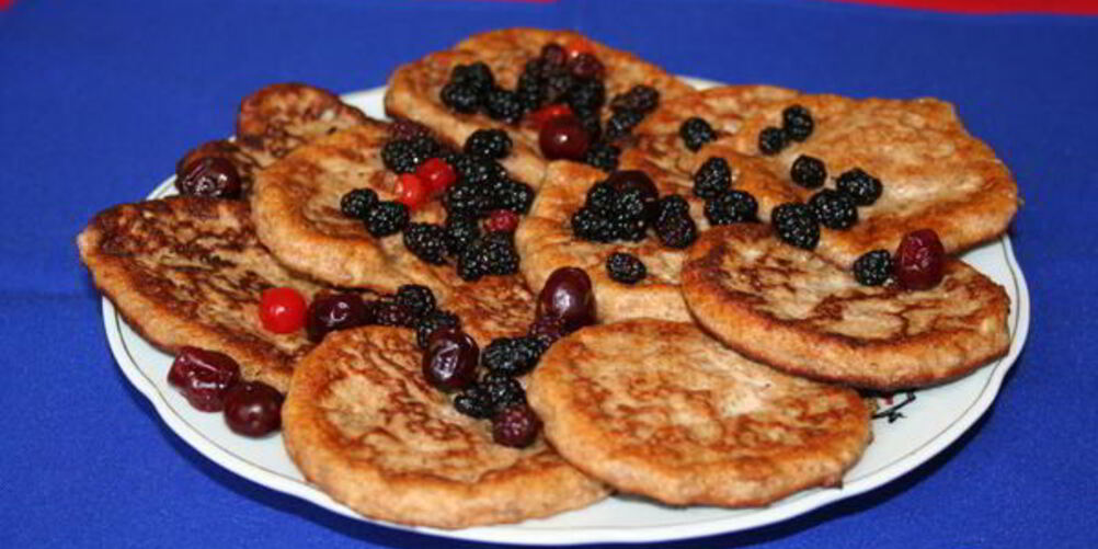 Рецепт низкокалорийных оладий с пшеничными отрубями