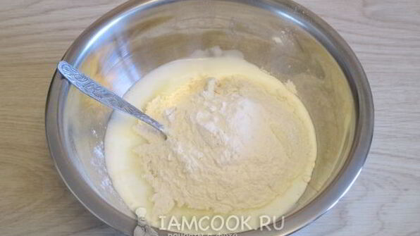 оладьи без яиц с ягодами