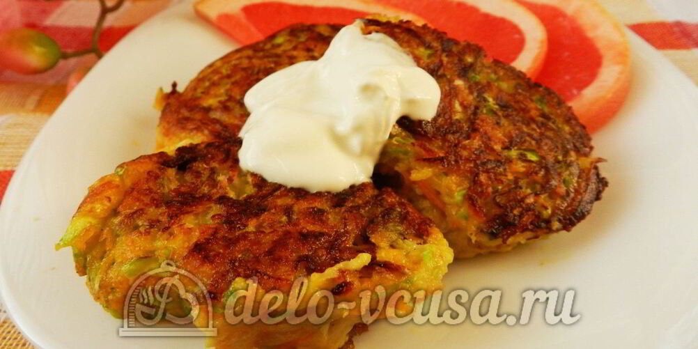 Рецепт оладий из кабачков с морковью