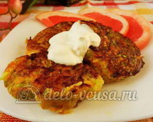 Оладьи из кабачков с морковью