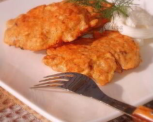 Оладьи из мацы с сыром чеддер