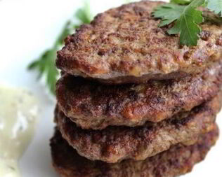 Оладьи из печени с жареным луком