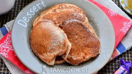 Оладьи из цельнозерновой муки