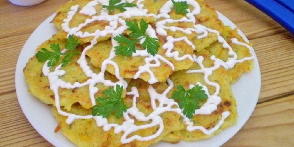 Рецепт оладий из тыквы с картофелем