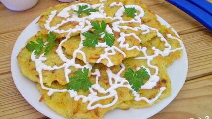 Оладьи из тыквы с картофелем