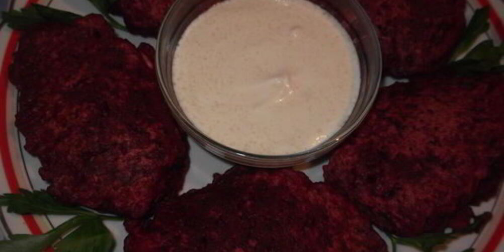 Рецепт оладий из вареной свеклы