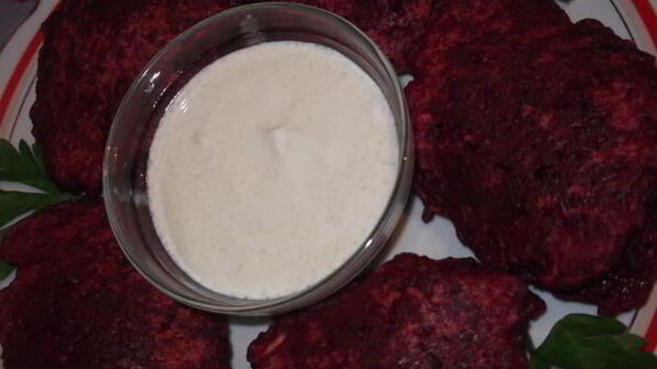 оладьи из вареной свеклы