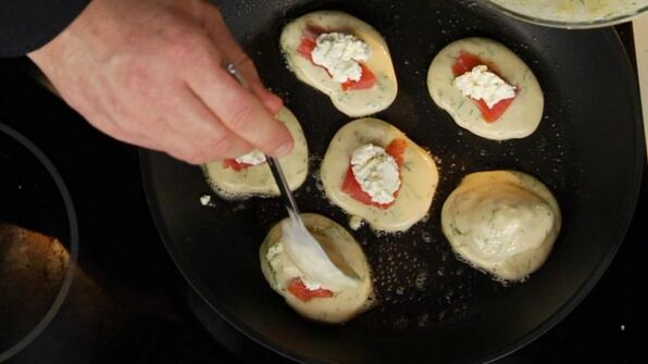 оладьи с семгой