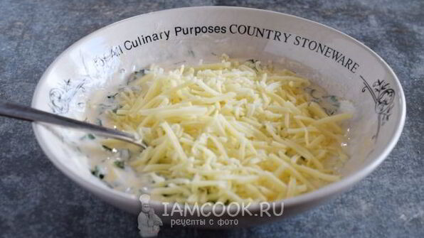 оладьи с сыром и зеленью