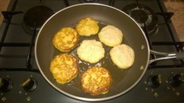 оладьи с тыквой и творогом