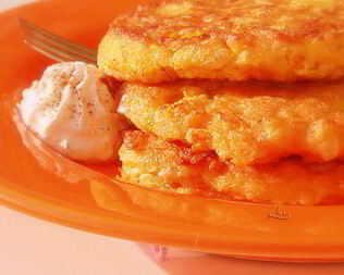 Овсяные оладьи с морковью