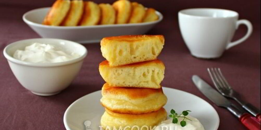 Рецепт пышных оладий на кефире с разрыхлителем