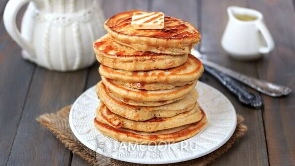 пышные оладьи на молоке без дрожжей