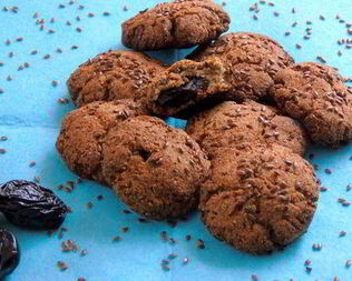 Льняное печенье с черносливом