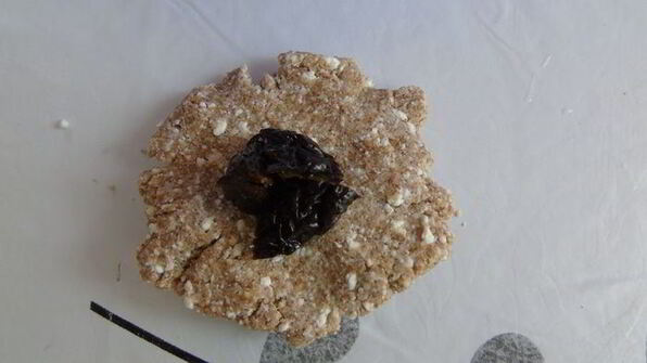 льняное печенье с черносливом