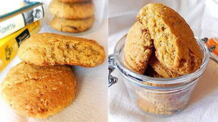 Мягкое овсяное печенье с курагой и финиками