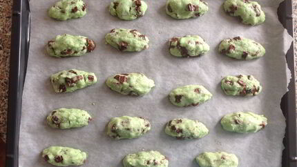 Мятно-шоколадное печенье