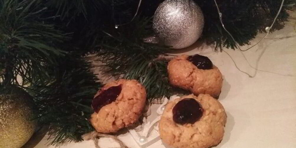 Рецепт новогоднего печенья с арахисом