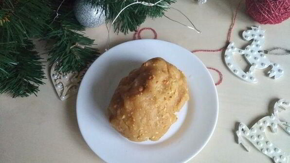 новогоднее печенье с арахисом