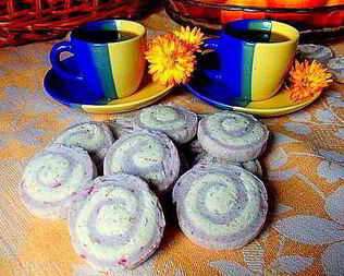 Печенье малиново-ореховое