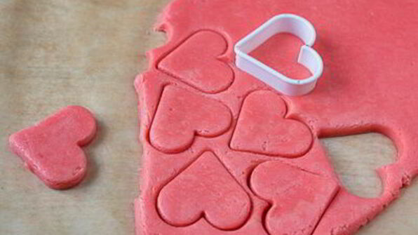 печенье валентинки