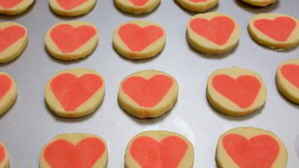печенье валентинки