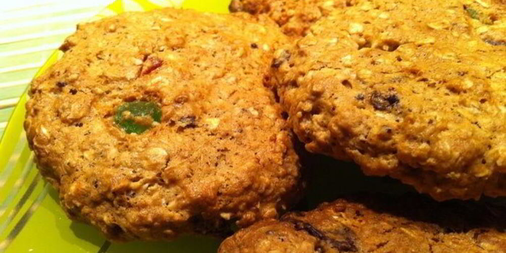 Рецепт шоколадна-вишневого овсяного печенье