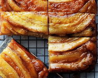 Бананово-карамельный пирог в духовке