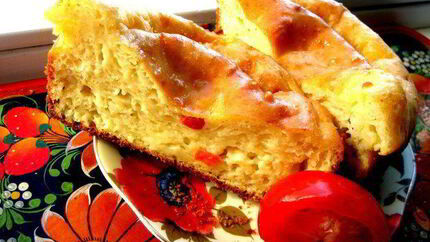 Ленивая банница — пирог с брынзой