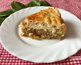 Луково-яблочный пирог