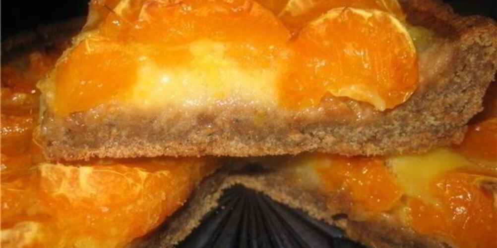 Рецепт мандаринового пирога с лимонным курдом