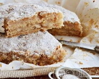 Насыпной яблочный пирог