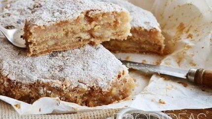 Насыпной яблочный пирог