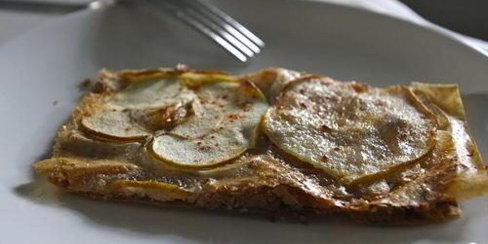 Рецепт пирога из теста фило с яблоками и грушами