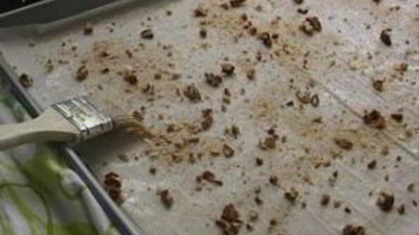 пирог из теста фило с яблоками и грушами