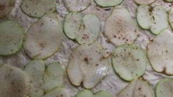 пирог из теста фило с яблоками и грушами