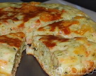 Пирог с семгой в мультиварке