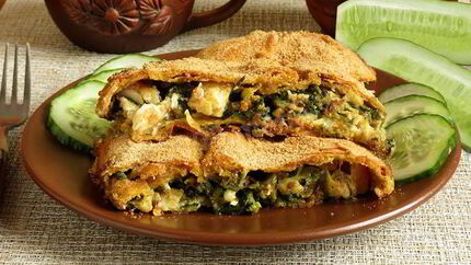 Пирог с зубаткой