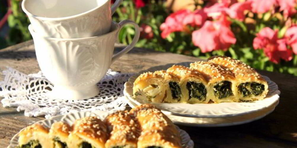Рецепт пирога улитка со шпинатом