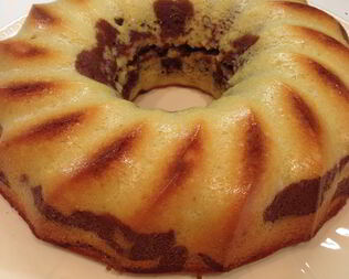 Пирог Зебра на мацони