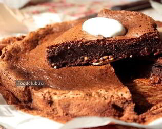 Шоколадный пирог без муки
